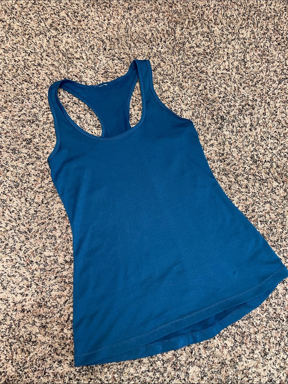 Yogalicious Women's Racerback Tank Top - Teal Blue P2P 15” GUC